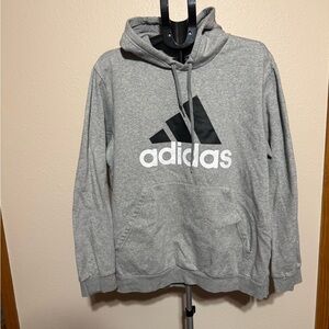 Adidas Men's Heather Gray Hoodie